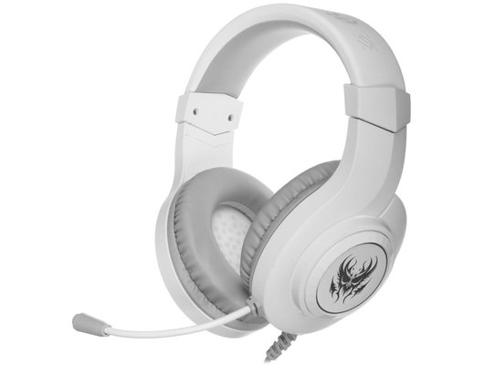 Игровые наушники проводные Defender Ghost LED белый